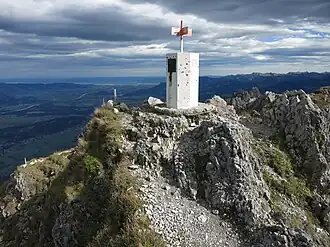 Auf dem Gipfel mit Blick nach Norden