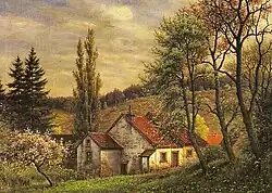 Salzmühle bei Dreisbach (o.&nbsp;J., Öl auf Leinwand)