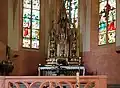 Marienaltar im alten Hauptchor der spätgotischen Vorgängerkirche