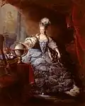 Marie-Antoinette mit einer Frisur von Léonard