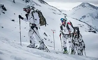 Alpini des 5. Regiments beim internationalen Edelweiss Raid 2017 in Österreich