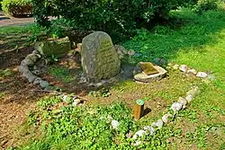 Gedenktafel auf dem Grab von Friedrich Brunstädt