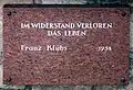 Gedenkstein Heidefriedhof Franz Klühs