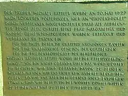 Rückseite des Gedenksteins