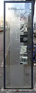 Stele in der Behmstraße in Berlin-Gesundbrunnen