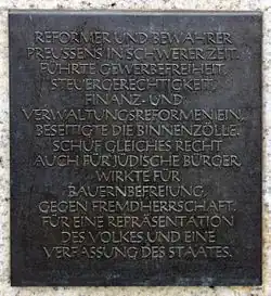 Gedenktafel auf dem Hardenbergplatz