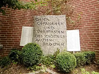 Weltkriegs-Gedenkstein in der Siedlung Preuswald