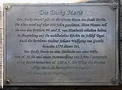 Dicke Marie, Schwarzer Weg