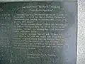 Gedenktafel neben der Büste
