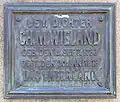 Gedenktadfel in Weimar (Wielandplatz)