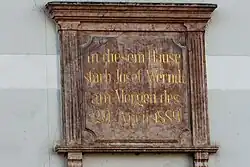 Gedenktafel am Petzengütl