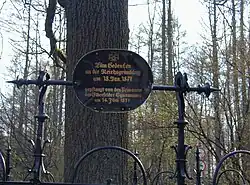 Gedenktafel an der Kaisereiche