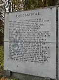 Gedenktafel zur Todesstiege, Steinbruch Wiener Graben 2010