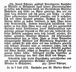 Zeugnis Andreas Monheim