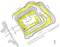 Lageskizze von Leopold Josef Mayböck