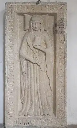 Tumbadeckplatte der Äbtissin Gerbirgis