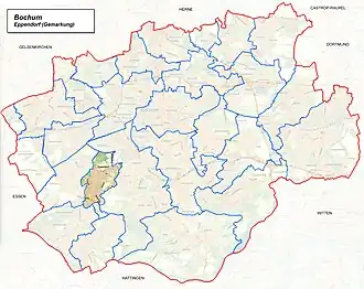 Lage von Eppendorf im Wattenscheid