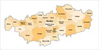 Gemeinden in der Provinz Wallonisch-Brabant