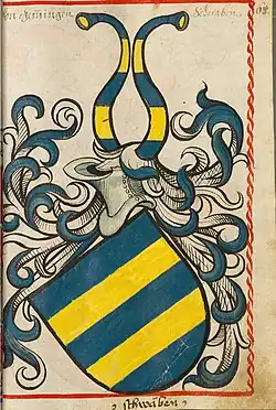 Wappen der Herren von Gemmingen Scheibler’sches Wappenbuch 1450–1480