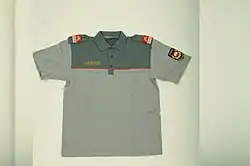 Kurzärmeliges Uniformpolo der Gendarmerie