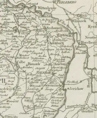 Distrikt Stendal im Departement der Elbe, 1812[1]