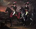 Johann Friedrich Dryander: Portrait du général Jourdan et de son adjudant