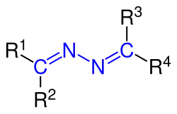 Allgemeine Strukturformel der Azine (Hydrazin-Derivate)