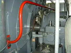 Blick auf die Welle der Dampfturbine