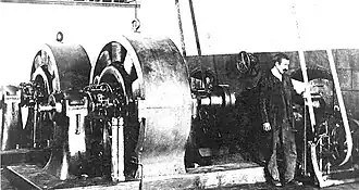 Die beiden Generatoren, die bis 1934 im Einsatz waren