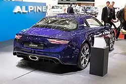 Heckansicht der Version Légende auf dem Genfer Auto-Salon 2018
