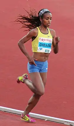 Genzebe Dibaba erreichte Platz&nbsp;sieben