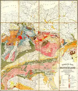 Geologische Karte von Deutschland