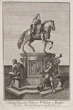 Statue des Großen Kurfürsten in Berlin, vor 1756