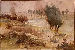 The fight at the quarry outside Bapaume