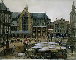George Hendrik Breitner: Blick auf den Dam-Platz von Amsterdam, Rijksmuseum Amsterdam