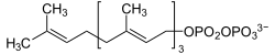 Strukturformel von Geranylgeranylpyrophosphat