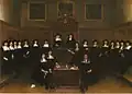 Der Magistrat von Deventer, Gemälde von Gerard ter Borch aus dem Jahr 1667 zur Ausschmückung des Ratssaals