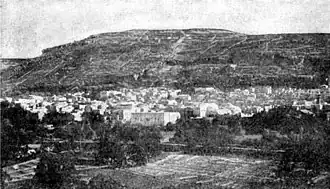 Berg Garizim über Nablus (Aufnahme von 1900)