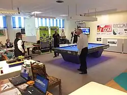 Martin Horn nach seinem Matchball, li. Klaus Bosel