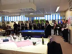 Siegerehrung (v.&nbsp;l.&nbsp;n.&nbsp;r.: Martin Horn, Klaus Bosel, Christian Rudolph, Markus Galla, Stephan Hetzel, Andreas Niehaus, Ronny Lindemann, Michael Puse, Çengiz Karaça (verdeckt), Markus Dömer, Hans-Jürgen Kühl, Kersten Reinartz, Torsten Anders, Stefan Galla Markus Schönhoff)