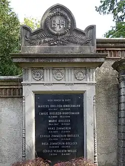 Gérold Veraguth-Willig (1914–1997) Maler, Zeichner und Lithograf. Marcus Bölger-Hindermann (1817–1893) Fabrikant, Hans Zimmerlin (1895–1924), Gerold Zimmerlin-Bölger (1856–1942). Familiengrab auf dem Wolfgottesacker, Basel: Bölger-Hindermann-Zimmerlin-Veraguth-Willig.