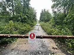 Gesperrter Bereich im ehemaligen Munitionsdepot (2023)