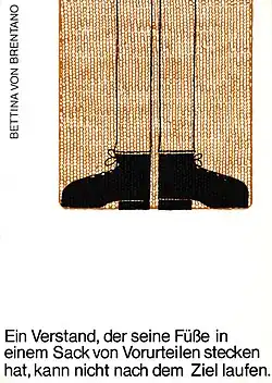 Illustration zu einem Text von Bettina von Brentano