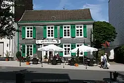 Denkmalgeschütztes Haus „Zum alten Postwagen“ in der Mittelstraße