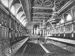 Großer Saal mit der Walcker-Orgel (um 1900)