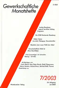 Cover der Ausgabe 7/2003