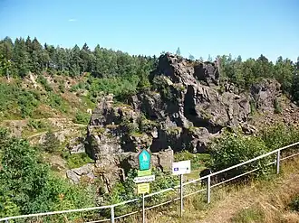 Blick auf den Geyersberg, heute eher als Geyersche Binge bekannt