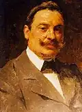 Cesare Saccaggi, Porträt von Giacomo Grosso, um 1910
