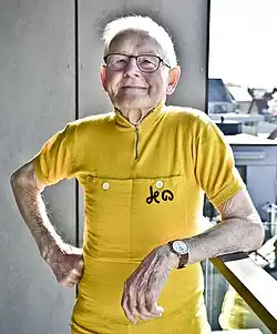 Gilbert Desmet in seinem Gelben Trikot (2019)