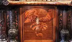 Brüderliche Dankbarkeit ist selten (Joseph und seine Brüder), 1524–1531, Chorschranken, Bergamo, S. Maria Maggiore